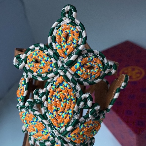 Tory Burch Palisade‎ Gladiator Woven Sandals Pallisade Vacation Resort Cruise 10 - Picture 10 of 16